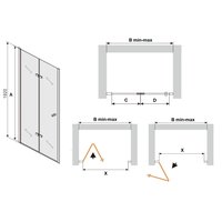 Sprchové dvere MAXMAX LIMA 90 cm