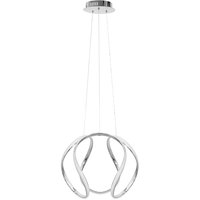 Stropné LED svietidlo TWISTS 60W - strieborné + ovládač