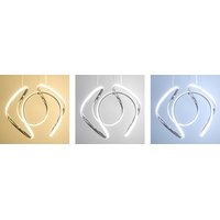Stropné LED svietidlo TWISTS 60W - strieborné + ovládač