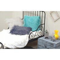 Vankúš LUX 45x45 cm s dlhým vlasom - ružový