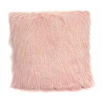 Vankúš LUX 45x45 cm s dlhým vlasom - ružový