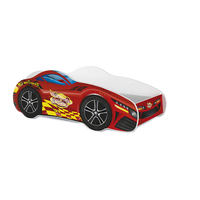 Detská posteľ auto THOMAS 140x70 cm - červená (1)