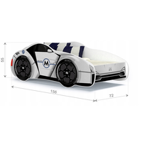 Detská posteľ auto THOMAS 140x70 cm - červená (1)