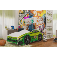 Detská posteľ auto SAM 140x70 cm - zelená (13)