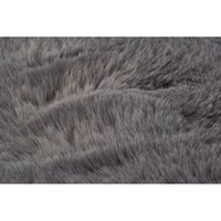 Kusový koberec RABBIT DELUXE - šedý - imitácia králičie kožušiny