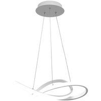 Stropné LED svietidlo RING 40W - biele + ovládač - 45x45 cm