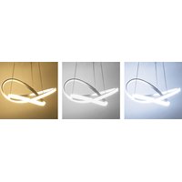 Stropné LED svietidlo RING 40W - biele + ovládač - 45x45 cm