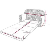 Detská pohovka Super ZOO - modrá