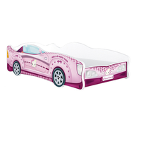 Detská posteľ auto ASHLEY 160x80 cm - ružová (12)