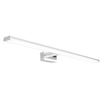 Nástenné LED svietidlo nad zrkadlo FLAT - 60 cm - 12W - chrómové