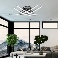 Stropné LED svietidlo 4 LINES 60W - strieborné