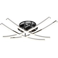 Stropné LED svietidlo 4 LINES 60W - strieborné