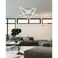 Stropné LED svietidlo 5 LINES 60W - strieborné