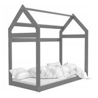 Detská Domčekové posteľ DOMČEK E - 160x80 cm - šedá