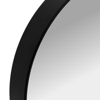 Okrúhle zrkadlo LOFT 50 cm - s vystúpeným čiernym rámom
