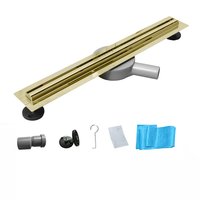 Sprchový žľab MAXMAX Mexen FLAT 360 SLIM - zlatý, 1541060