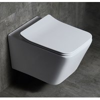 Závesné WC MAXMAX Rea RAMON RIMLESS + Duroplast sedátko