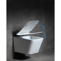 Závesné WC MAXMAX Rea RAMON RIMLESS + Duroplast sedátko
