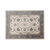 Kusový koberec DUBAI dalia - biely/sivý