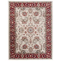 Kusový koberec DUBAI kilim - biely/červený