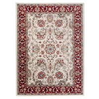 Kusový koberec DUBAI kilim - biely/červený