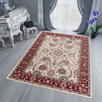 Kusový koberec DUBAI kilim - biely/červený