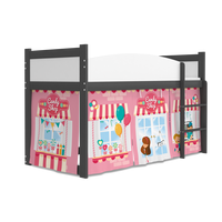 Vyvýšená detská posteľ TWISTER 184x80 cm - Cukrárna