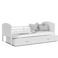Detská posteľ s prístelkou MATTEO 2 - 190x80 cm - biela