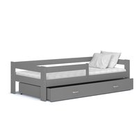 Detská posteľ so zásuvkou HUGO V - 190x80 cm - šedá