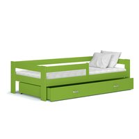 Detská posteľ so zásuvkou HUGO V - 190x80 cm - zelená
