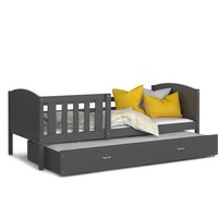 Detská posteľ s prístelkou TAMI R2 - 200x90 cm - šedá