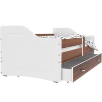 Detská posteľ so zásuvkou SWEET - 160x80 cm - havana-biela