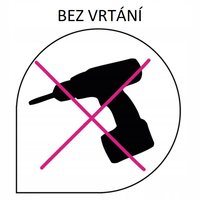 Vešiak do kúpeľne s prísavkou - čierny