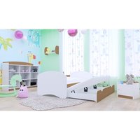 Detská posteľ pre DVOCH (s výsuvným lôžkom) 180x90 cm - BEZ MOTÍVU