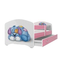 Detská posteľ LUCY so zásuvkou - 140x80 cm - PSÍK