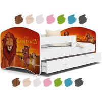 Detská posteľ LUCY so zásuvkou - 180x80 cm - Leví kráľ