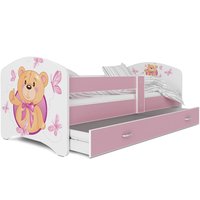 Detská posteľ LUCY so šuplíkom - 160x80 cm - MIEĎA