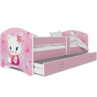 Detská posteľ LUCY so šuplíkom - 180x90 cm - HELLO KITTY