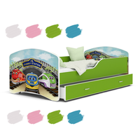 Detská posteľ IGOR so zásuvkou - 140x80 cm - MAŠINKA TOMÁŠ