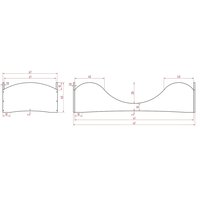 Detská dizajnová posteľ z masívu PEPE 1 - 180x90 cm