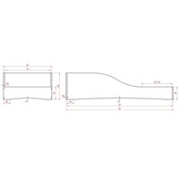 Detská dizajnová posteľ z masívu PEPE 3 - 200x100 cm