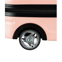 Detský cestovný kufor AUTO race - ružovo / čierny
