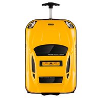 Detský cestovný kufor AUTO TAXI - žlto / čierny