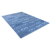 Detský koberec NOX okuliare - modrý