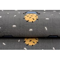 Detský koberec NOX kaktusy - oranžovo / šedý