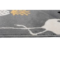 Detský koberec NOX plameniak - béžovo / sivý