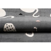 Detský koberec NOX plameniak - béžovo / sivý