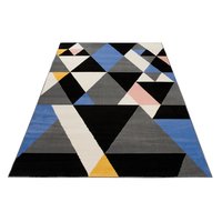 Detský koberec NOX trojuholníky - žltý / ružový / modrý