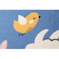 Detský koberec NOX zvieratká - modrý