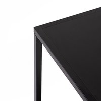 Konzolový stolík Kalis s policou 90x72x30 cm - čierny